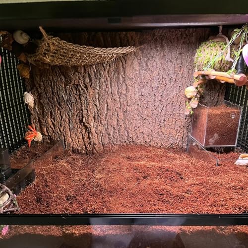 BNOSDM Reptile Soil Substrate,Natural Terrarium Bedding,Snake Bedding,Fluffy Reptile Tank Substrate for Tortoise Hermit Crab Tarantulas Lizards - color: 0.79gal