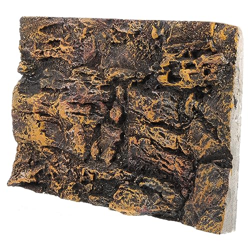 BESPORTBLE Reptile Snake Tank Backdrop 3D Aquarium Decor Terrarium Rock Easy to Assemble Durable Decorative Panels