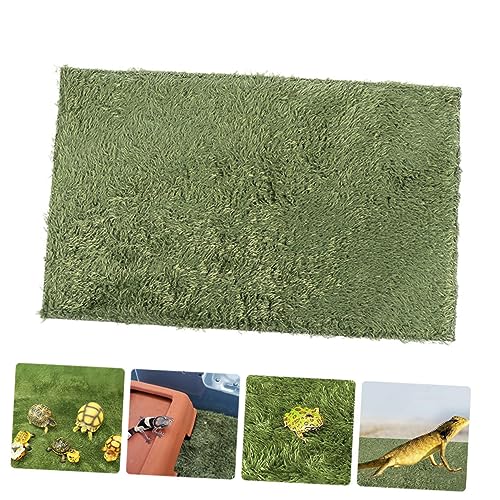 Moss Carpet for Reptiles Absorbent and Breathable Fake Lawn Cushion Tortoise Bedding for Terrarium Moisture Retaining Mat for Lizard and Amphibian Habitats