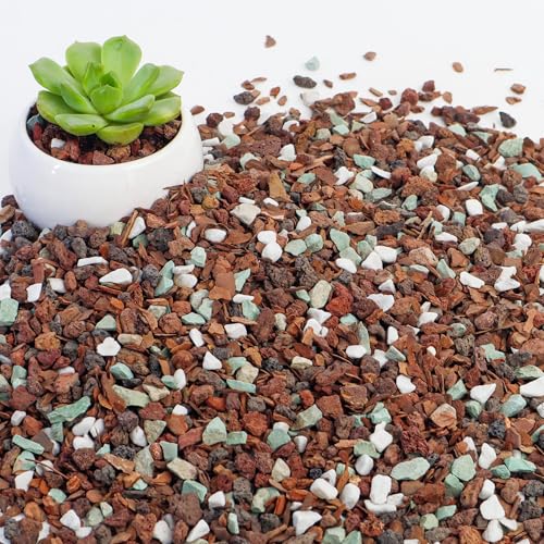 Bonsai Soil 4QT,Fast Draining Organic Potting Soil Mix Perlite,Lava,bark,Volcanic Rock,Green Zeolite,Premium Pre Mixed Bonsai Soil for Potted Plants - size: 4 Quart