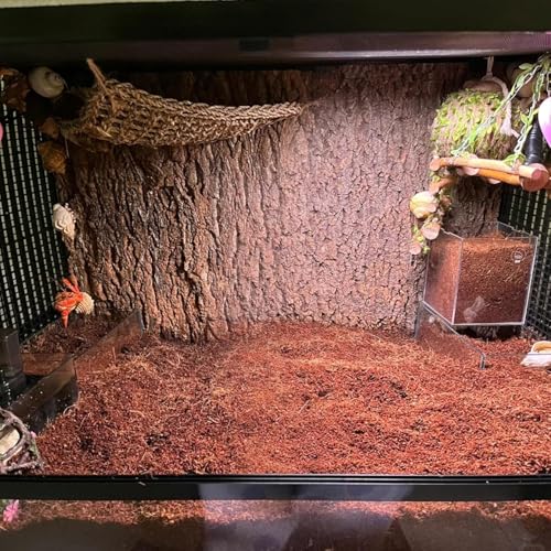BNOSDM 2PCS Reptile Soil Substrate,Fluffy Small-Strand Reptile Substrate,Natural Terrarium Bioactive Soil Bedding for Snakes, Lizards, Tortoises Tarantulas,Lizards - color: 2PCS 1.32gal (Total 2.64gal)