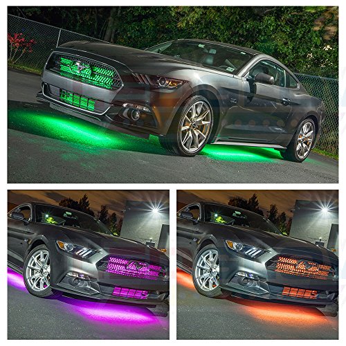 LEDGlow 10pc Million Color Wireless LED Car Underglow & Interior Light Kit