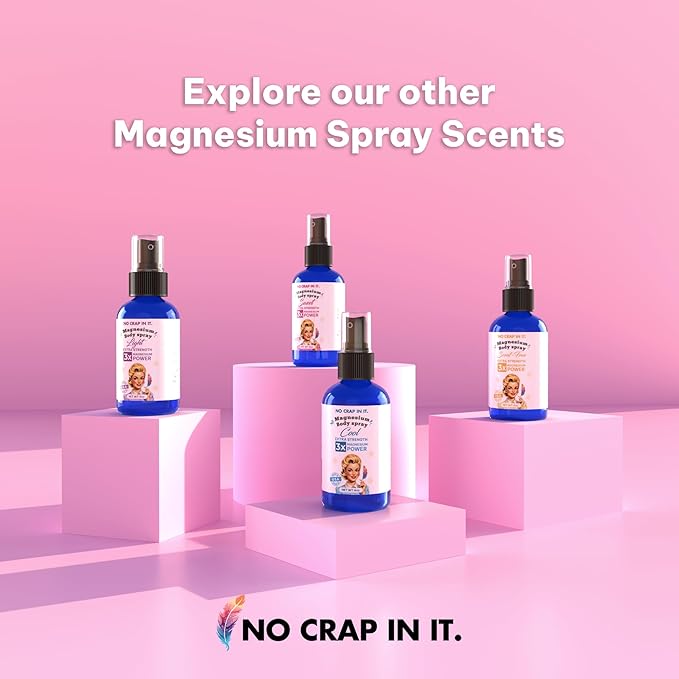 Magnesium Spray, Triple Action!- Spray Your Way to Wellness | Immediate Relief with Our Unique Magnesium Glycinate, Magnesium Citrate, Magnesium Chloride Blend Spray (Scent Free)