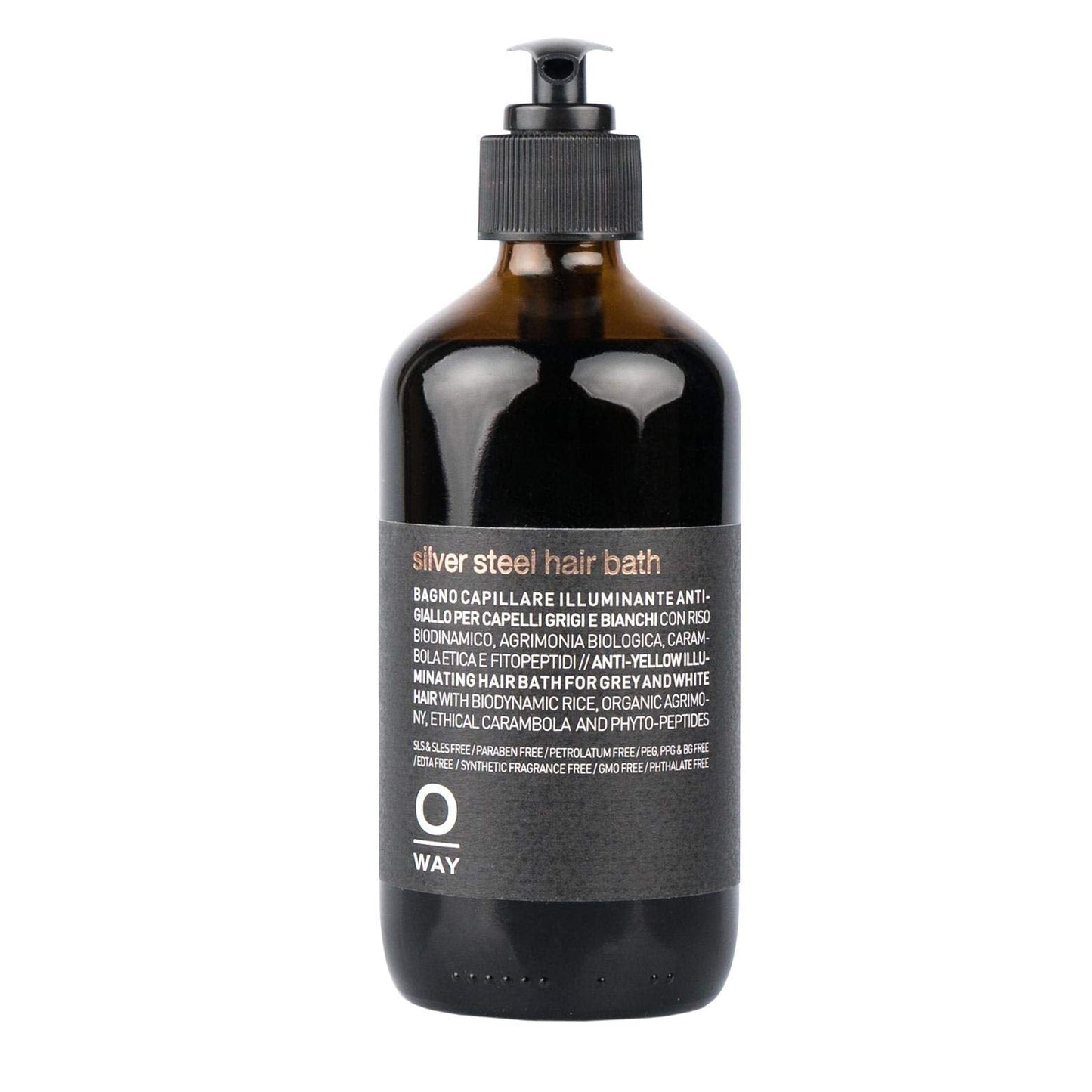 Oway Silver Steel Hair Bath Shampoo 8 Oz