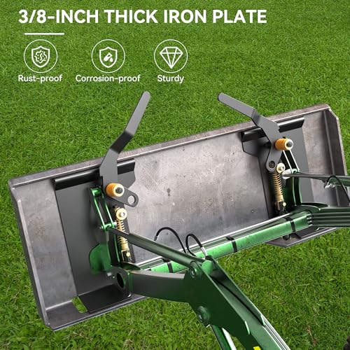 YITAMOTOR 3/8" Skid Steer Mount Plate Attachment for Kubota, Bobcat Tractor - size: 3/8 Inch