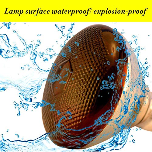 2 Pack 250W Red Heat Lamp Infrared Bulbs Heavy Duty PAR38 Glass Lamp for Food Service, Brooder Bulb, Chicks, Pet, Bathroom, Light Therapy Use E26 Base, Flood Light Heat Bulb. - size: ZX-250W