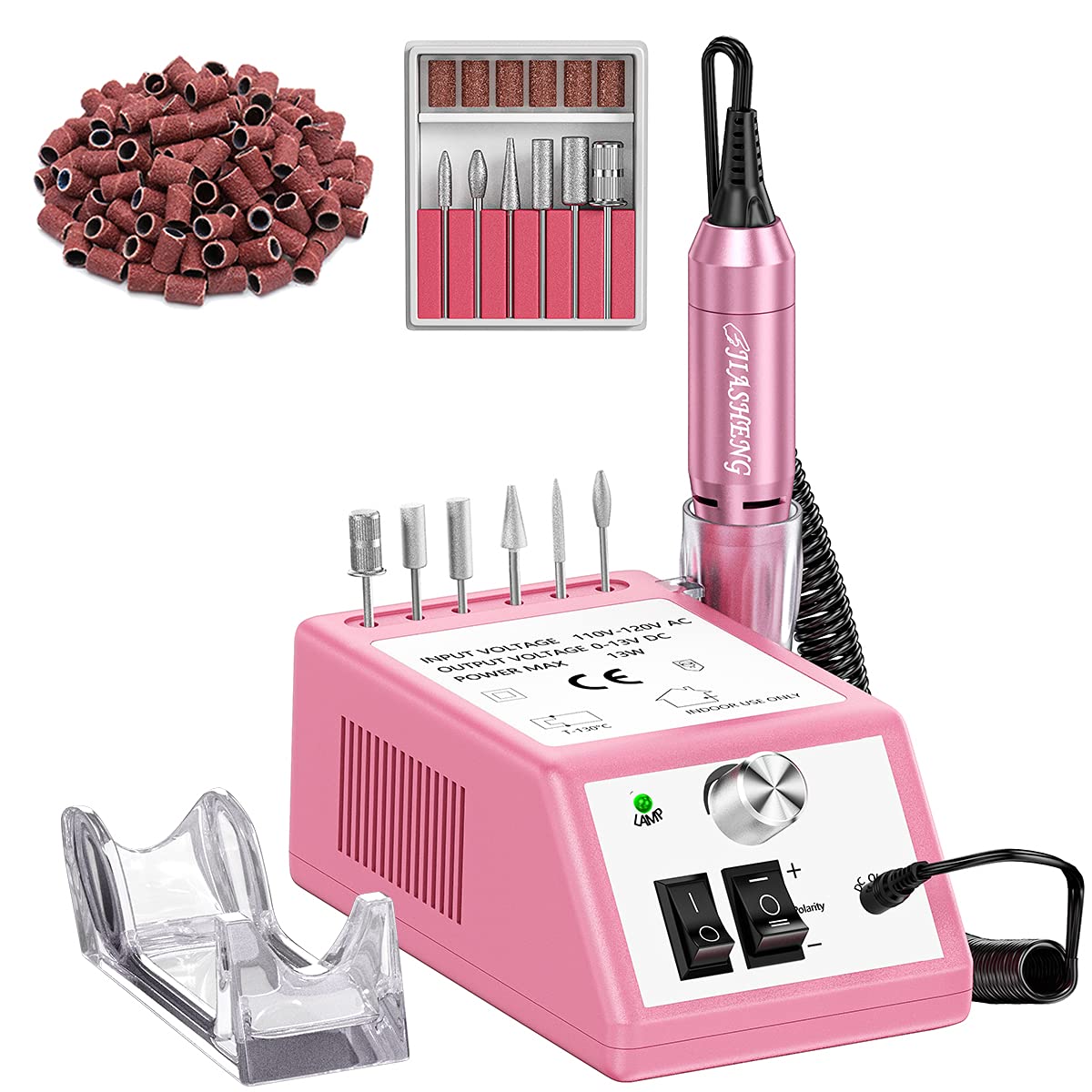 20000Rpm Electric Nail Drill Professional Nail File Drill Acrylic Nails Kit For Manicure Gel Nail Polish Remover With 1 Pack Of