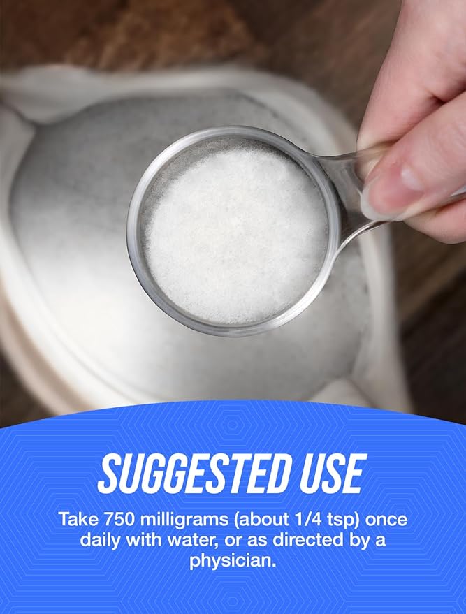 BulkSupplements.com Magnesium L-Aspartate Powder - High Absorption Magnesium, Magnesium Aspartate Powder - Gluten Free, 750mg (150mg of Magnesium) per Serving, 250g (8.8 oz) (Pack of 1)