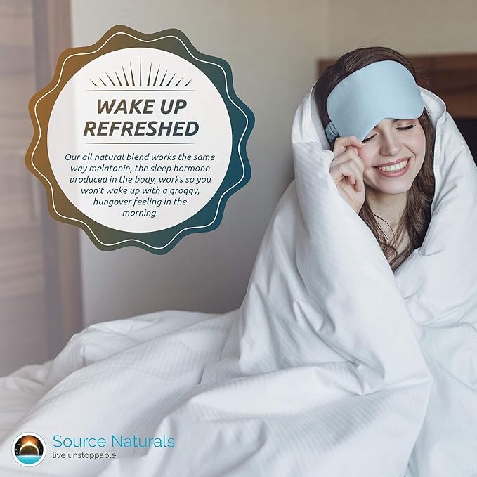 Source Naturals Sleep Science Melatonin, Non GMO Project Verified Melatonin Dietary Supplement, 1mg 100 Orange Flavored Lozenges