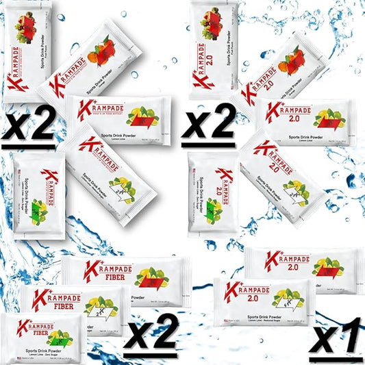Electrolytes Powder Potassium Supplement - 2000 mg K+, >2X More Than Coconut Water | Cramp Relief and Prevention | Hydration Powder Packets