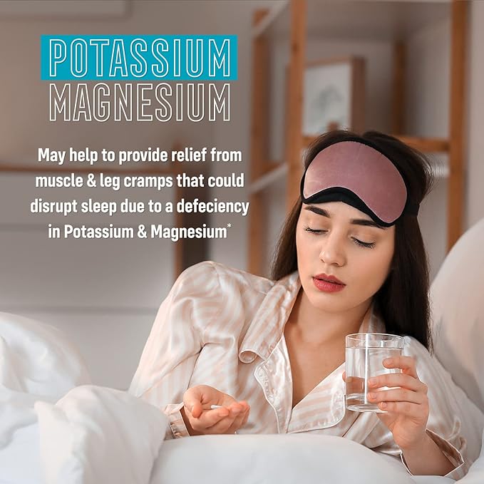 SMART FOR LIFE Potassium Magnesium Supplement – High Absorption Magnesium Complex – 60 Vegan Capsules - Magnesium and Potassium Supplement for Vascular Health, Magnesium for Leg Cramps and Sleep