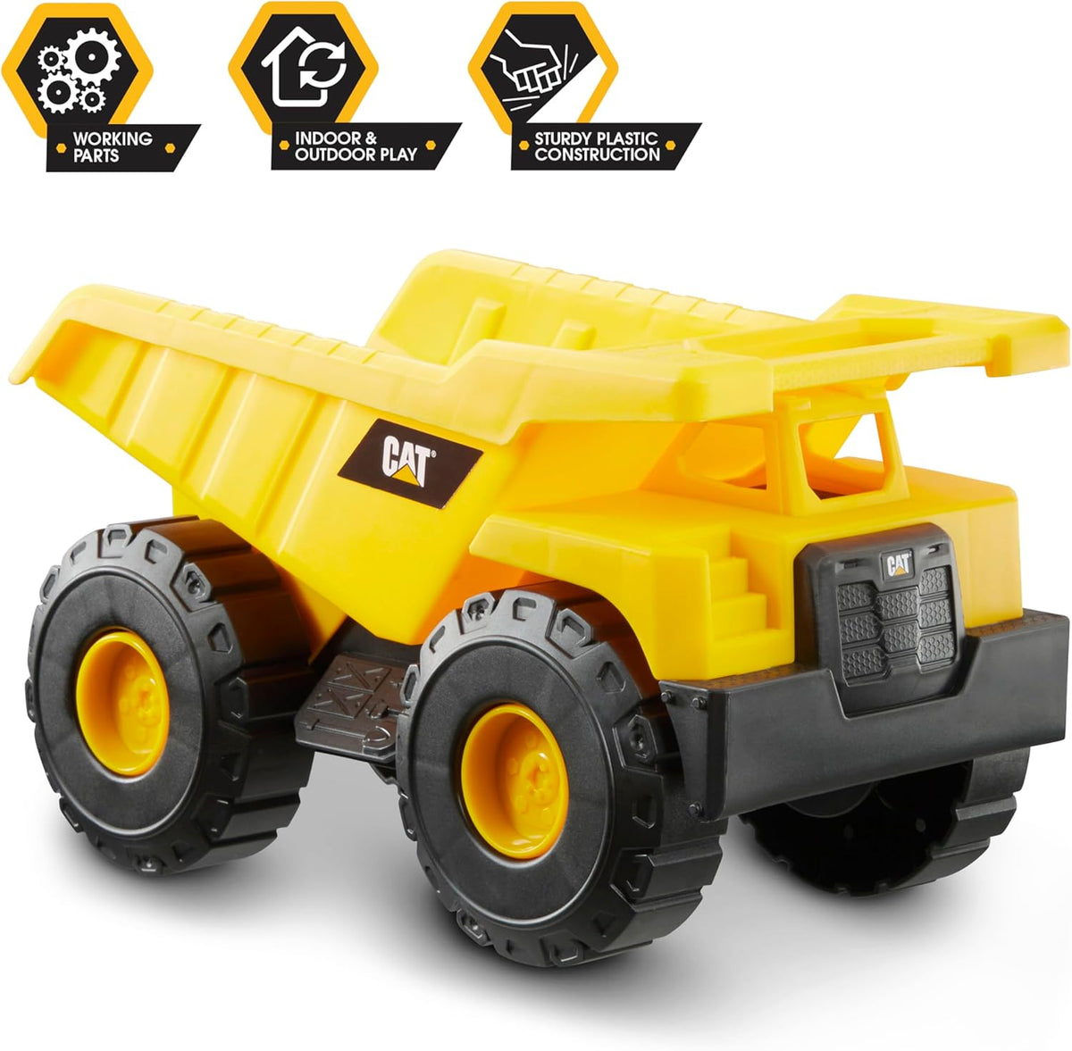Cat Construction 7" Dump Truck, Loader & Excavator Toys Combo Pack for Kids 3+