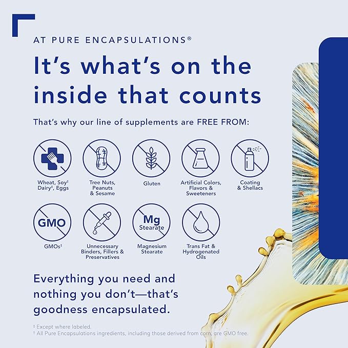 Pure Encapsulations B6 Complex - Supports Nervous System & Brain Health* - Includes B Vitamins - Contains Enriched Vitamin B6 - Non-GMO & Gluten Free - 120 Capsules