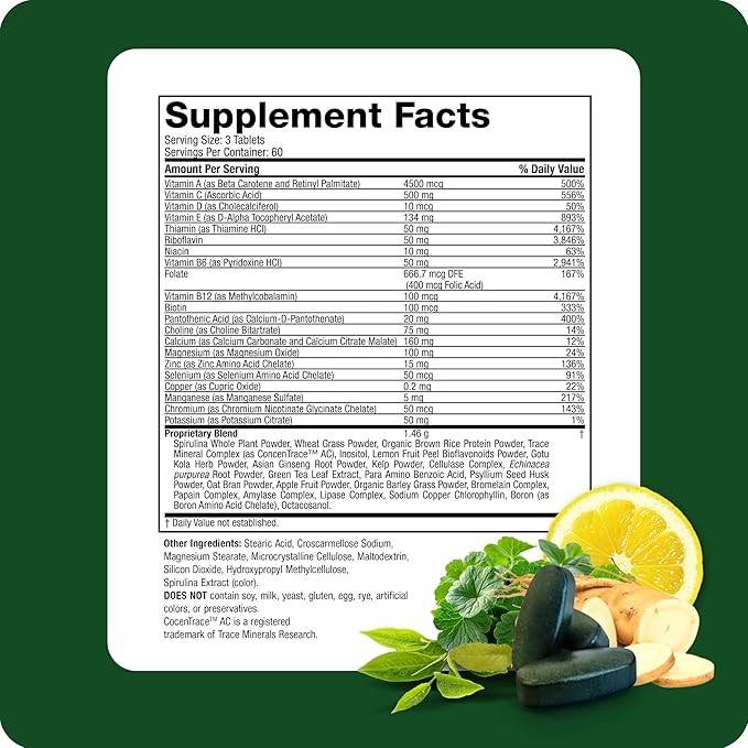 Life's Fortune Multivitamin All Natural Energy Source Supplying Whole Food Concentrates, Antioxidants, Amino Acids, Enzymes, Trace Minerals & More (90 Count (Pack of 1))