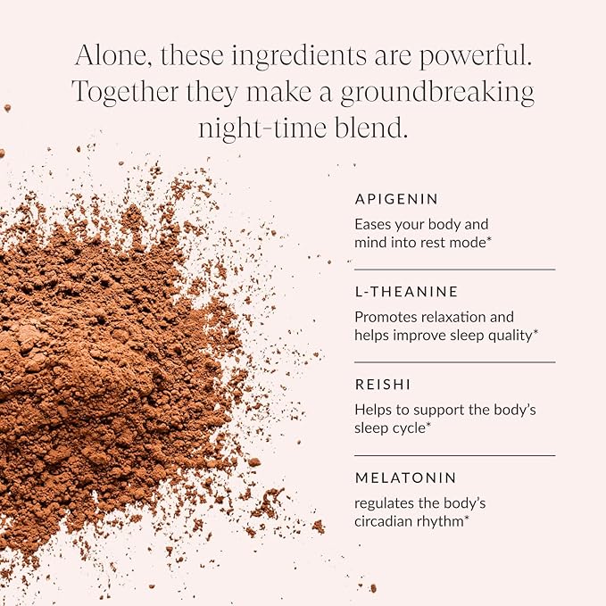 Beam Dream Sleep Powder, Sleep Supplement, Sleep Aids for Adults, Contains Magnesium, Melatonin, L Theanine, Apigenin, Natural Sleep Aid, Vegan, Non GMO, Dairy Free, 3rd Party Tested, 30 Servings