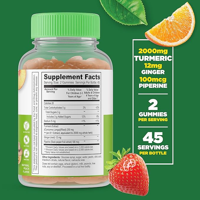 Lifeable Zinc Kids + Turmeric Curcumin Kids, Gummies Bundle - Great Tasting, Vitamin Supplement, Gluten Free, GMO Free, Chewable Gummy