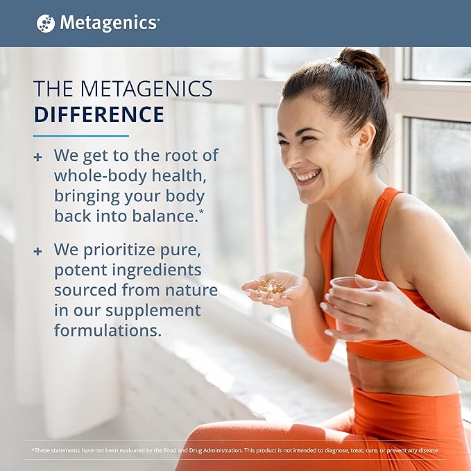 Metagenics Magnesium L-Threonate - 147 mg Magnesium as L-Threonate - Magtein Magnesium - for Brain Health* - Mineral Supplement - Non-GMO & Gluten-Free - 120 Capsules