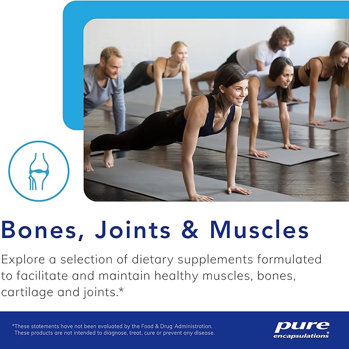 Pure Encapsulations Hyaluronic Acid - for Skin Hydration, Joint Lubrication & Joint Health* - Effective Absorption - Gluten Free - Vegan & Non-GMO - 180 Capsules