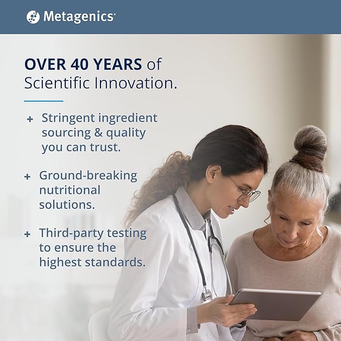 Metagenics MyoCalm Plus - with Passionflower, Valerian Root, Magnesium & Calcium - Non-GMO, Gluten-Free & Vegetarian - 20 Servings - 60 Tablets