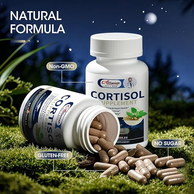 2pack Cortisol Supplement,10-in-1 Cortisol Reducer Manager for Women,with Magnesium, Ashwagandha,Rhodiola, L-Theanine