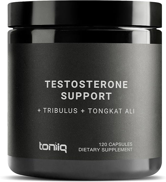 Elite T Formula - Ultra High Potency 200:1 Tongkat Ali, 30:1 Fadogia & 25% Withanolides Ashwagandha - Tribulus with 95% Saponins, Zinc, Boron & Copper - Third-Party Lab Tested - 120 Capsules