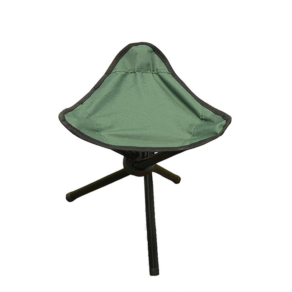 Kieccall Camping And Hiking Folding Stool Portable Beach Tripod Seat Chair Outdoor Camping Picnic Slacker